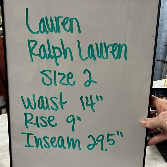 Lauren Ralph Lauren Chocolate Brown Waxed Tapered Leg Jeans Size 2 - Picture 6 of 10